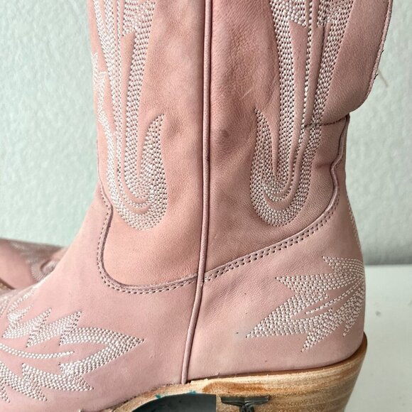 Lane LEXINGTON Over the Knee Womens Cowboy Boots 6.5 Pink Western Cowgirl Tall - Picture 6 of 15